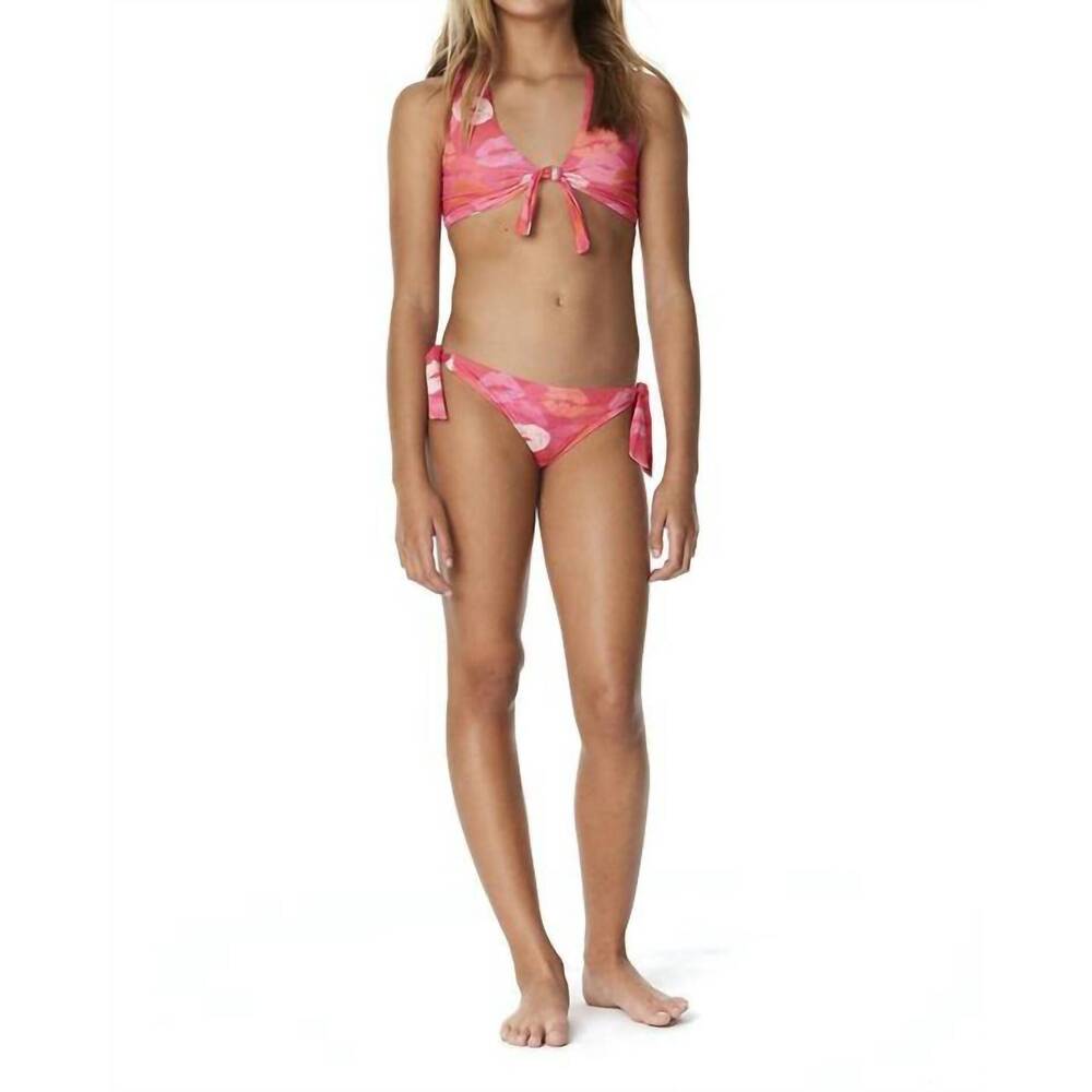NEW SUBMARINE all ties bikini set in lipstick